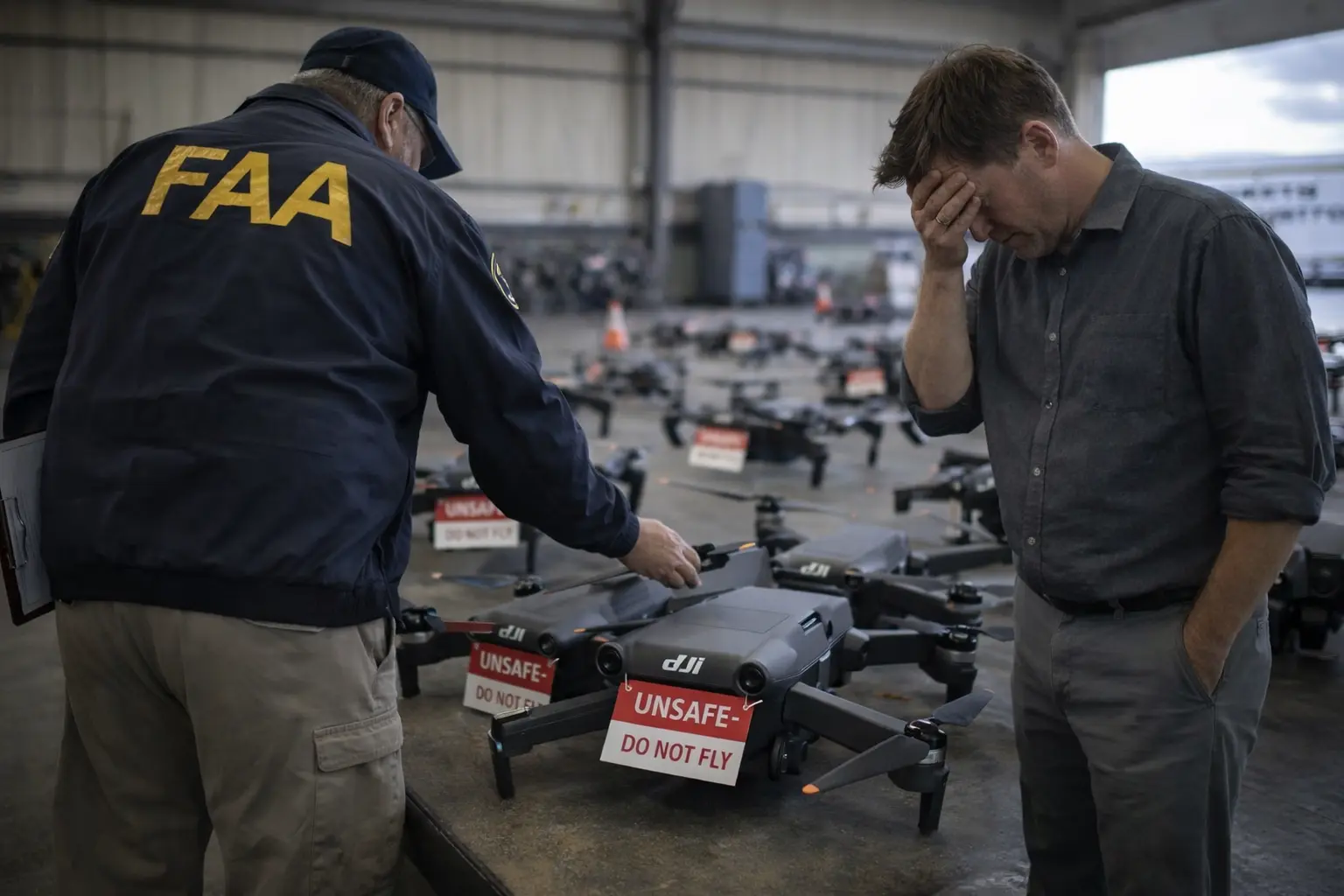 FAA enforcement actions on restricted DJI equipment